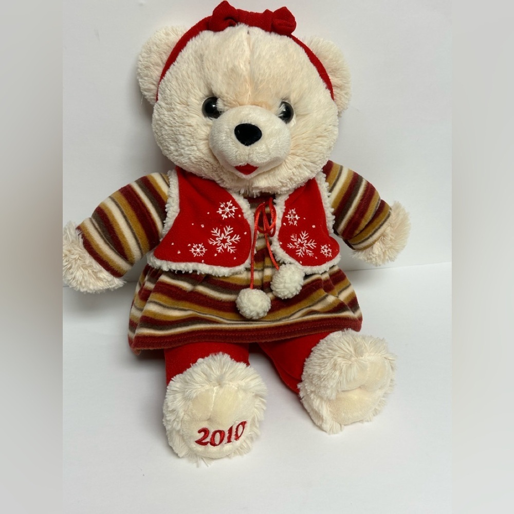 Dan Dee CHRISTMAS SNOWFLAKE Teddy Bear 2010 Plush 20" Holiday Stuffed Animal
